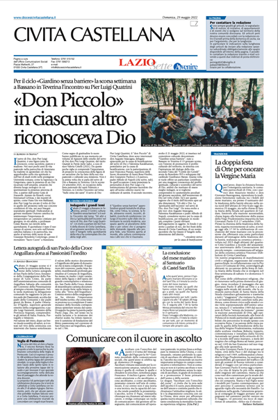 Avvenire - pagina diocesana del 29/05/2022